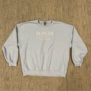 Hawaii Light Blue Pullover Sweater